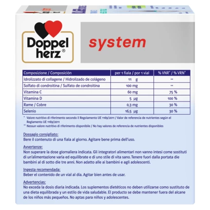 Doppelherz system KOLLAGEN 11.000 PLUS Vista lateral izquierda