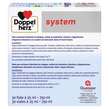 Doppelherz system KOLLAGEN 11.000 PLUS Vista lateral derecha