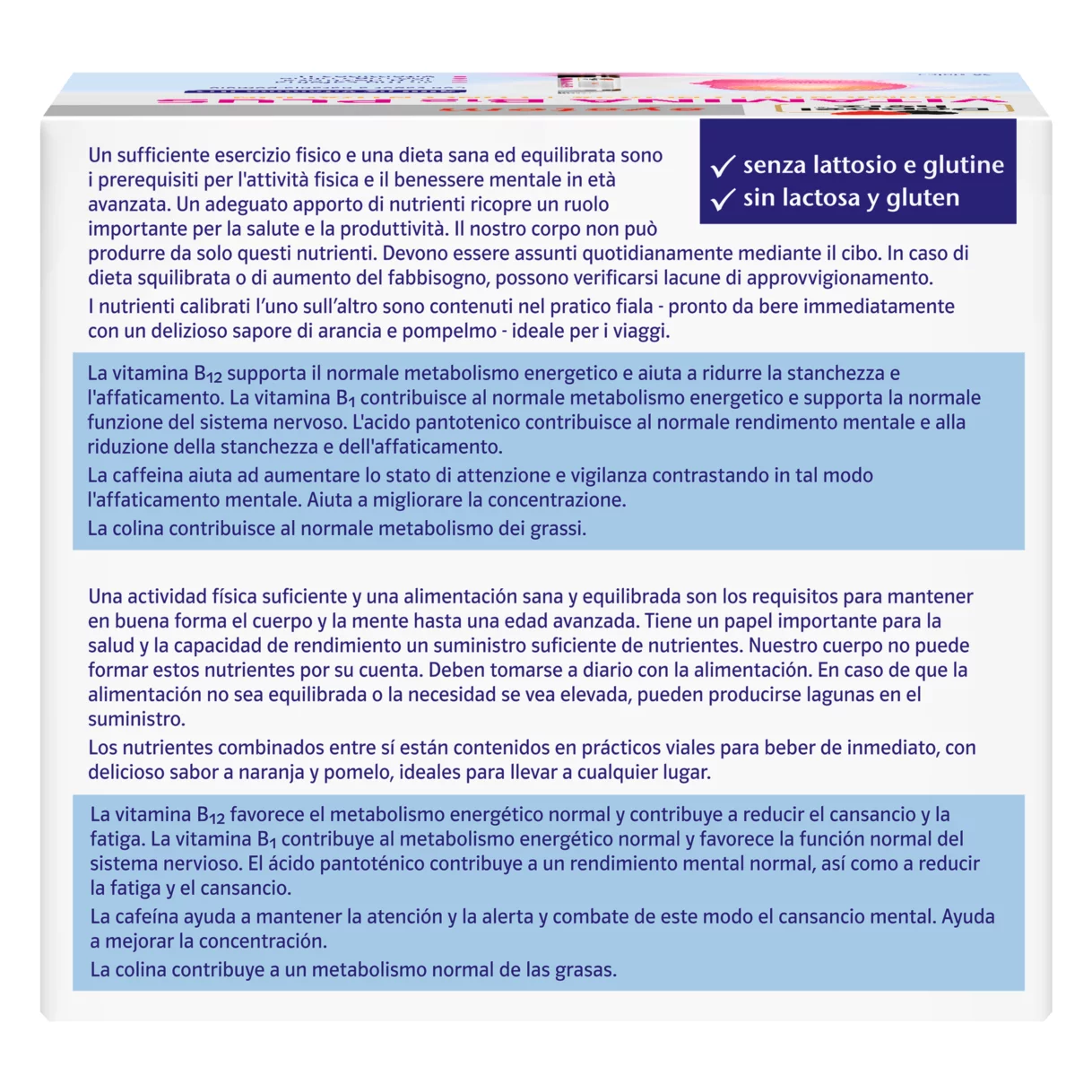 Doppelherz system VITAMINA B12 PLUS Vista trasera