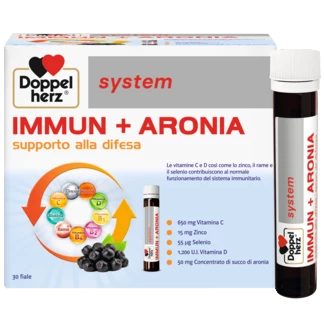 Doppelherz system IMMUN + ARONIA Vista frontal