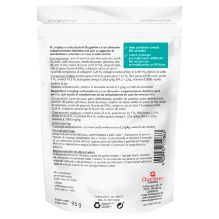 Doppelherz para animales Complejo articulaciones para perros Vista trasera