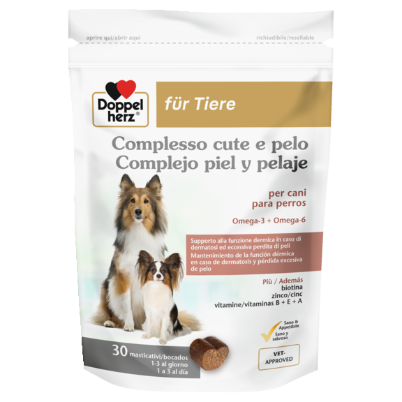 Complejo piel y pelaje para perros
