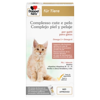 Doppelherz para animales Complejo piel y pelaje para gatos Vista frontal