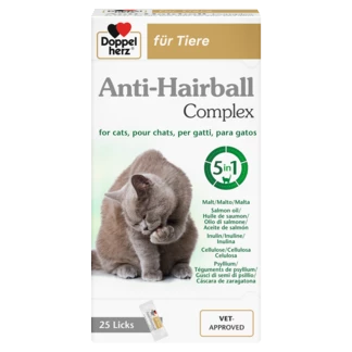 Alimentos complementarios para perros y gatos Anti-Hairball Complex para gatos Vista frontal