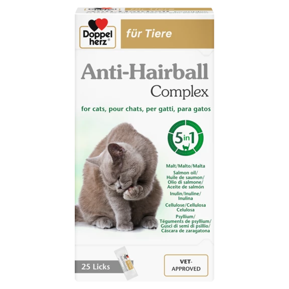 Alimentos complementarios para perros y gatos Anti-Hairball Complex para gatos Vista frontal